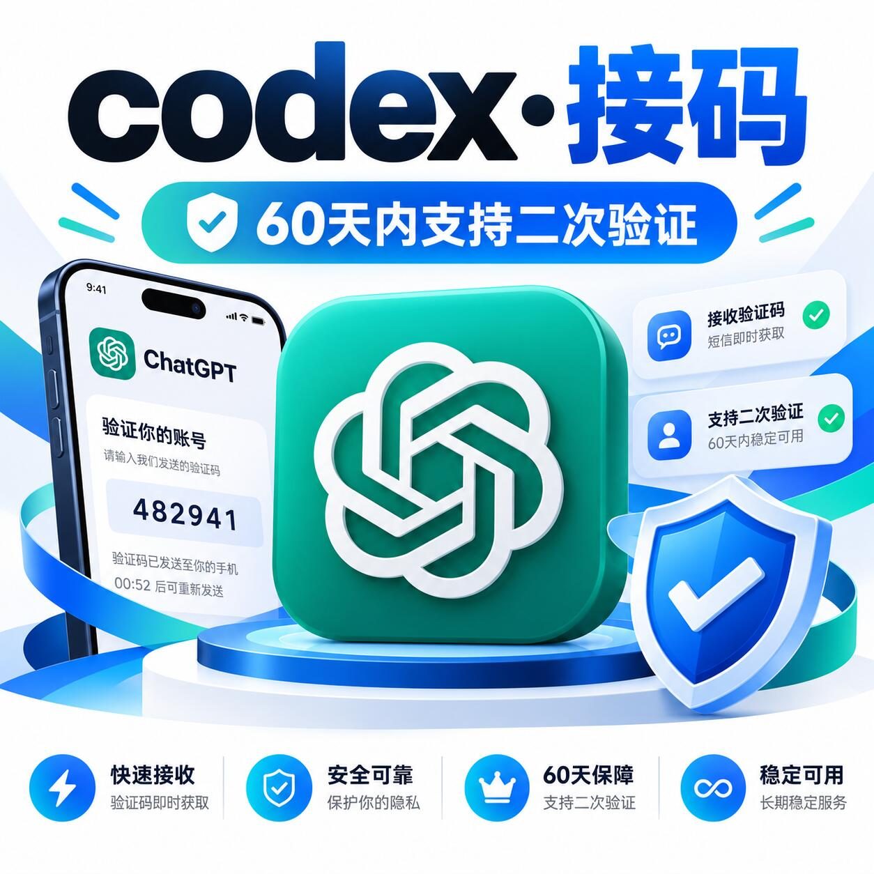 ChatGPT / Codex SMS Service — US Number